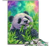 Puzzles 1000 Pieces for Teenagers Panda in Bamboo Forest, Family Game Stress Reliever Difficult Challenge A Work of Art for Ages 14+ (Size 50x75cm)