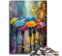 Puzzles 1000 Pieces for Teenagers People in The Rain 1000 Piece Jigsaw,Educational Games Home Decoration Birthday Present, Gifts, Wall Art (38x26cm)