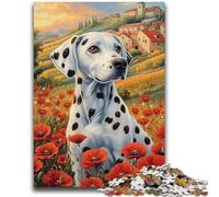 Puzzles 1000 Pieces for Teenagers Poppy Dalmatian Teenager Jigsaw,learning Educational for Is Ideal As A Gift for The Whole Family (50x75cm)
