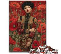 Puzzles 1000 Pieces for Teenagers Poppy Girl 1000 Pieces for Teenagers,Game Toys Every Piece Is Unique - Challenging Family Fun Game (50x75cm)