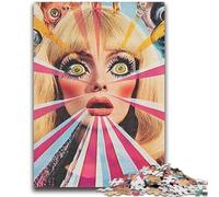Puzzles 1000 Pieces for Teenagers Psychedelic Art Teenager Jigsaw,learning Educational for Is Ideal As A Gift for The Whole Family (38x26cm)