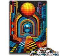Puzzles 1000 Pieces for Teenagers Psychedelic Landscape Relax Games Educational Game for Birthday, Chrismas for And Age 14 Years Up 26x38cm