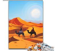 Puzzles 1000 Pieces for Teenagers Sahara Desert,Challenging To Complete But Fun And Humorous Unique Birthday And Gifts 38x26cm