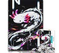 Puzzles 1000 Pieces for Teenagers Salamander Color Adult Jigsaw,Brain Intelligence Challenge Addictive Toys for Home Decoration (size 38x26cm)