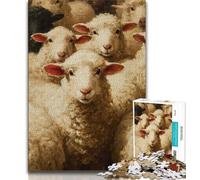 Puzzles 1000 Pieces for Teenagers Sheep Teenager Jigsaw,learning Educational for Is Ideal As A Gift for The Whole Family 38x26cm