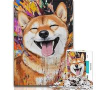 Puzzles 1000 Pieces for Teenagers Shiba Inu 1000 Pieces for Teenagers,Educational Game for Birthday, Chrismas for Age 14+ 38x26cm