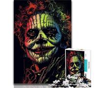 Puzzles 1000 Pieces for Teenagers Skeleton Clown Teenager Puzzles,Challenging Game for Is Ideal As A Gift for The Whole Family (size 38x26cm)