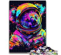 Puzzles 1000 Pieces for Teenagers Space Astronaut Koala Decompressing Intellectual Educational Toy Perfect Decoration 50x75cm