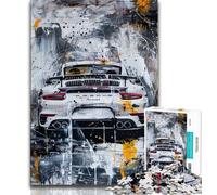 Puzzles 1000 Pieces for Teenagers Sports Car Graffiti,Challenging Game And Family Play Educational Game for Birthday,Chrismas (38x26cm)