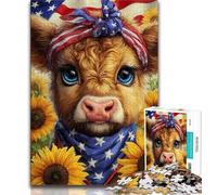 Puzzles 1000 Pieces for Teenagers Sunflower Yak Baby Puzzles for Teenagers,is Ideal As Gifts for The Whole Family for Age 14 (size 75x50cm)