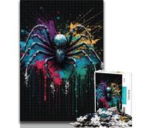 Puzzles 1000 Pieces for Teenagers Tarantula Colourful Teenager Puzzles,Quiz Game Wall Decoration Unique Birthday And Xmas Gifts 26x38cm