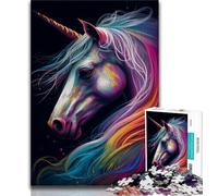 Puzzles 1000 Pieces for Teenagers Unicorn Animal 1000 Piece Jigsaw,Educational Stress Relief Toy Gifts for Friends And Family 38x26cm