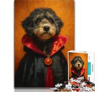 Puzzles 1000 Pieces for Teenagers Vampire Dog Adult Jigsaw,Brain Intelligence Challenge Addictive Toys for Home Decoration (size 38x26cm)