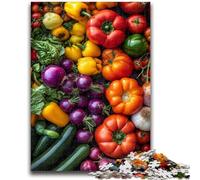 Puzzles 1000 Pieces for Teenagers Vegetables Collection Suitable for Ages 14 And Up Challenging Game Great Gift for Gaming 38x26cm