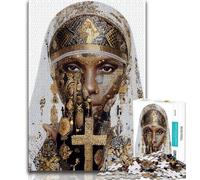 Puzzles 1000 Pieces for Teenagers Virgin Mary,Challenging Game And Family Play Educational Game for Birthday,Chrismas (38x26cm)