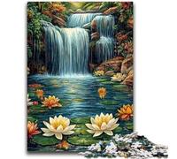 Puzzles 1000 Pieces for Teenagers Waterfall View Educational Games Home Decoration Artists Collection, Fine Art 50x75cm