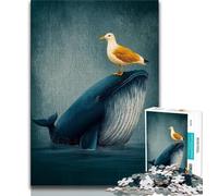 Puzzles 1000 Pieces for Teenagers Whales And Birds, Challenging & Brainteasing,for Is Ideal As A Gift for The Whole Family for And 14 Years Old 38x26cm