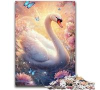 Puzzles 1000 Pieces for Teenagers White Swan Teenager Jigsaw,learning Educational for Is Ideal As A Gift for The Whole Family (38x26cm)