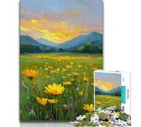 Puzzles 1000 Pieces for Teenagers Yellow Daisy Teenager Puzzles,Challenging Game for Is Ideal As A Gift for The Whole Family (size 38x26cm)