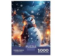 Puzzles 1000 Pièces Frosty Snowman Puzzle Adulte, Jeu De Réflexion, Analyse Et Logique, Cadeaux De Noël Et D'anniversaire 70x50cm/1000pcs