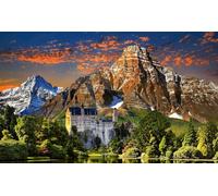 Puzzles 1000 Pieces Germany Bavaria Neuschwanstein Castle In The Forest.Png 38x26cm