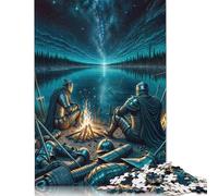 Puzzles 1000 Pieces Knights Rest Jigsaw Puzzle Adults Puzzles Difficulty Puzzles Puzzle Education Games Toys Family Decoration 1000pcs (75x50cm)