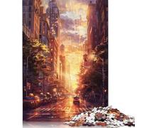 Puzzles 1000 Pieces New York Street Jigsaw Puzzle Adults Puzzles Difficulty Puzzles Puzzle Education Games Toys Family Decoration 1000pcs (75x50cm)