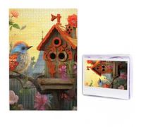 Puzzles 1000 Pieces Personalized Wooden Puzzle Bird House Jigsaw Puzzles for Adults Photos Picture Puzzle for Family Wedding Christmas Anniversay Birthday Gifts