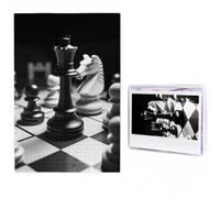 Puzzles 1000 Pieces Personalized Wooden Puzzle black and white chess Jigsaw Puzzles for Adults Photos Picture Puzzle for Family Wedding Christmas Anniversay Birthday Gifts