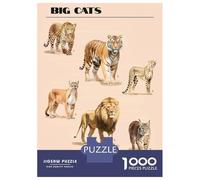 Puzzles 1000 Pièces Pour Adolescents Big Cats Puzzles Pour Adolescents, Jouets Anti-stress, Difficile, Excellent Cadeau Pour Les Jeux 70x50cm/1000pcs