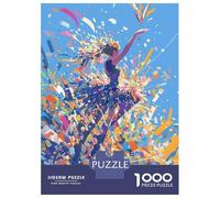 Puzzles 1000 Pièces Pour Adolescents Colorful Woman Dancing Puzzle Jouet Décoration Murale Vacances À La Maison Cadeaux Pour Les Amis Et La Famille 52x38cm/1000pcs