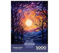 Puzzles 1000 Pièces Pour Adolescents Dancing Night Stars Puzzles Pour Adolescents, Jouets Anti-stress, Difficile, Excellent Cadeau Pour Les Jeux 52x38cm/1000pcs