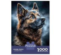 Puzzles 1000 Pièces Pour Adolescents German Shepherd Portrait(3) Puzzle Jouet Décoration Murale Vacances À La Maison Cadeaux Pour Les Amis Et La Famille 38x26cm/1000pcs