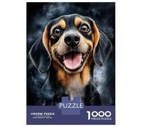 Puzzles 1000 Pièces Pour Adolescents Happy Beagle Portrait Puzzle Jouet Décoration Murale Vacances À La Maison Cadeaux Pour Les Amis Et La Famille 70x50cm/1000pcs