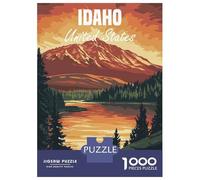 Puzzles 1000 Pièces Pour Adolescents Idaho Mountain Landscape Puzzles Pour Adolescents, Jouets Anti-stress, Difficile, Excellent Cadeau Pour Les Jeux 52x38cm/1000pcs