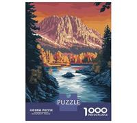 Puzzles 1000 Pièces Pour Adolescents Idaho Mountain River Puzzles Pour Adolescents, Jouets Anti-stress, Difficile, Excellent Cadeau Pour Les Jeux 52x38cm/1000pcs