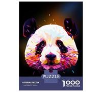 Puzzles 1000 Pièces Pour Adolescents Panda Low Poly Abstract Puzzle Jouet Décoration Murale Vacances À La Maison Cadeaux Pour Les Amis Et La Famille 70x50cm/1000pcs