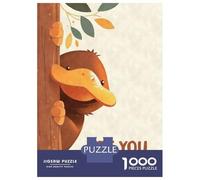 Puzzles 1000 Pièces Pour Adolescents Platypus Peeking Are You Pooping Puzzle Jouet Décoration Murale Vacances À La Maison Cadeaux Pour Les Amis Et La Famille 52x38cm/1000pcs