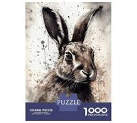 Puzzles 1000 Pièces Pour Adolescents Rabbit Beauty Black Ink Puzzles Pour Adolescents, Jouets Anti-stress, Difficile, Excellent Cadeau Pour Les Jeux 70x50cm/1000pcs