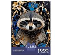 Puzzles 1000 Pièces Pour Adolescents Raccoon Kintsugi Art Puzzle Jouet Décoration Murale Vacances À La Maison Cadeaux Pour Les Amis Et La Famille 52x38cm/1000pcs