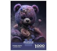Puzzles 1000 Pièces Pour Adolescents Sinister Teddy Puzzle Jouet Décoration Murale Vacances À La Maison Cadeaux Pour Les Amis Et La Famille 52x38cm/1000pcs