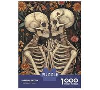 Puzzles 1000 Pièces Pour Adolescents Skeletons Love Puzzle Jouet Décoration Murale Vacances À La Maison Cadeaux Pour Les Amis Et La Famille 52x38cm/1000pcs