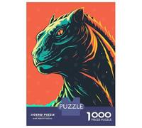 Puzzles 1000 Pièces Pour Adolescents Stylized Tiger Portrait with Bold Colors Puzzle Jouet Décoration Murale Vacances À La Maison Cadeaux Pour Les Amis Et La Famille 70x50cm/1000pcs