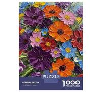 Puzzles 1000 Pièces Pour Adolescents Vibrant Floral Bouquet Puzzles Pour Adolescents, Jouets Anti-stress, Difficile, Excellent Cadeau Pour Les Jeux 38x26cm/1000pcs