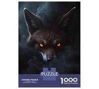 Puzzles 1000 Pièces Pour Adolescents Wild Fox Halloween Poster Puzzle Jouet Décoration Murale Vacances À La Maison Cadeaux Pour Les Amis Et La Famille 70x50cm/1000pcs