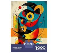 Puzzles 1000 Pièces Pour Adultes Celestial Balance - Modern Cosmic Geometry in Cyan, Vermillion, And Gold Puzzle Adulte Jeux De Société Pour S'amuser En Famille Cadeau D'anniversaire, Cadeaux, 70x50cm
