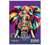 Puzzles 1000 Pièces Pour Adultes Elephant Wpap Pop Art Puzzles Pour Adultes, Jouet, Décoration Murale, Amusant Et Humoristique, Idéal Pour Stimuler Le Cerveau 52x38cm/1000pcs