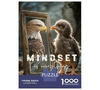 Puzzles 1000 Pièces Pour Adultes Mindset Is Everything Puzzle Adulte Jeux De Société Pour S'amuser En Famille Cadeau D'anniversaire, Cadeaux, 70x50cm/1000pcs