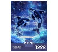 Puzzles 1000 Pièces Pour Adultes Orca Whale Killer Wave Puzzle Adulte Jeux De Société Pour S'amuser En Famille Cadeau D'anniversaire, Cadeaux, 70x50cm/1000pcs