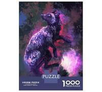 Puzzles 1000 Pièces Pour Adultes Silver Fox Puzzle Adulte Jeux De Société Pour S'amuser En Famille Cadeau D'anniversaire, Cadeaux, 70x50cm/1000pcs